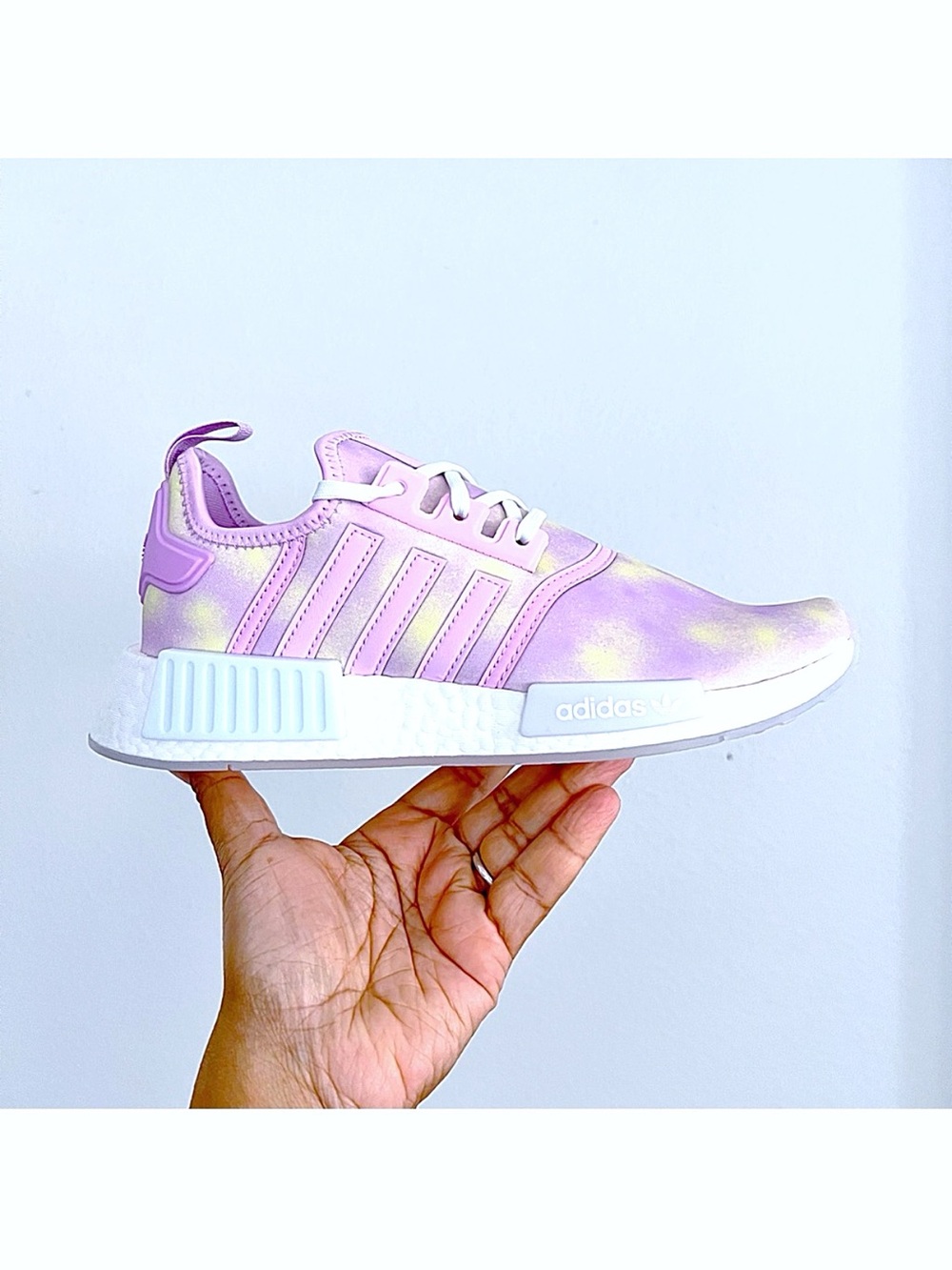 Adidas NMD R1 Bliss Lilac Sneakers Size 6.5Y / 7.5 Women